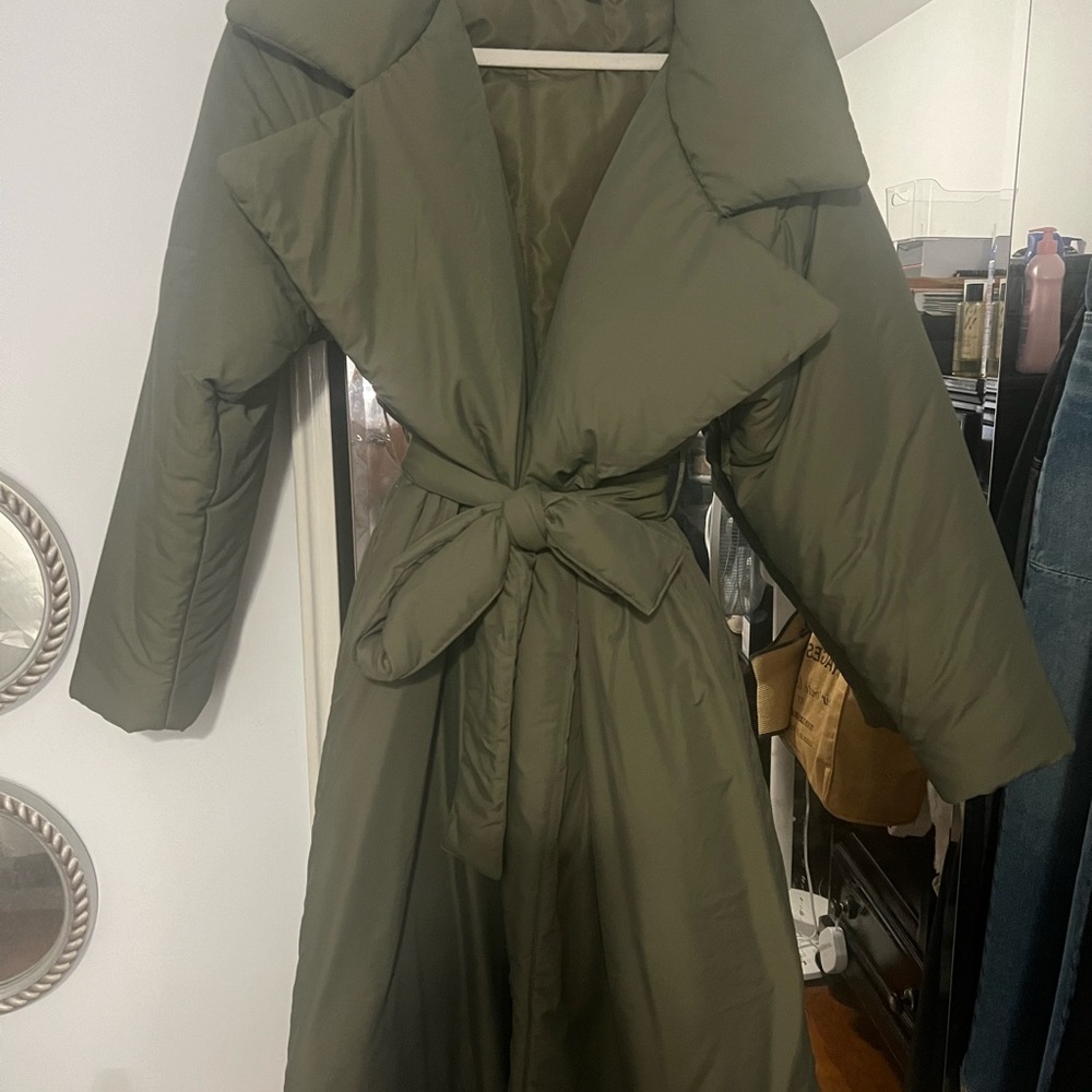 JLUXLABEL MOSS LONG WRAP PUFFER COAT